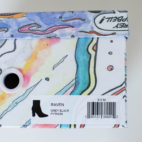 Jeffrey Campbell Raven Bootie in Grey Black Python - Picture 2 of 7